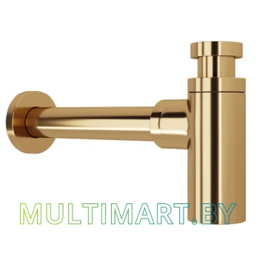 Умывальник Lauter 21393-60-A (клапан 21190G + сифон 21635G, золото) картинка 4